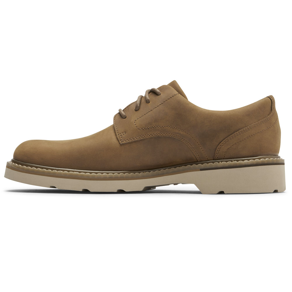 Oxfords Rockport Homem Caqui - Charlee Waterproof Plain Toe - 31946KUXQ